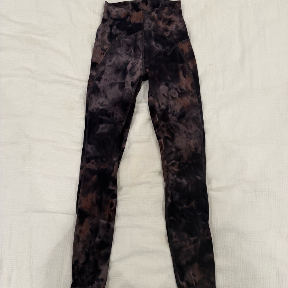Lululemon Athletica Black and Brown Leggings